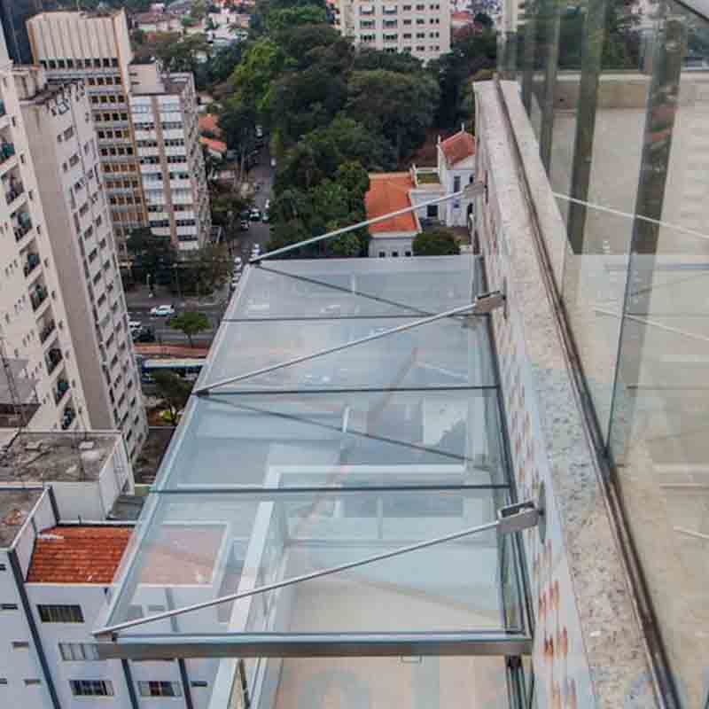 kanopi kaca bogor selatan non laminasi